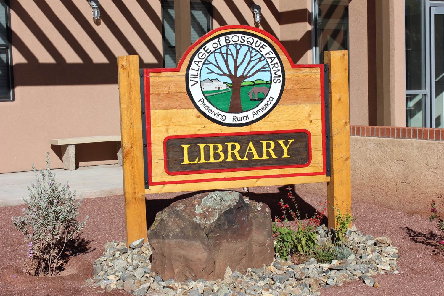 library-sign